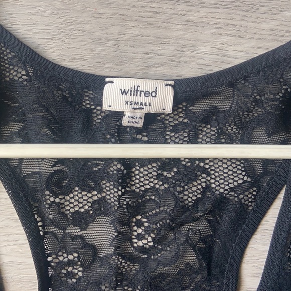 Wilfred Black Lace Tank Top Size  XS - Picture 2 of 3